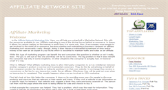 Desktop Screenshot of affiliatenetworksite.com